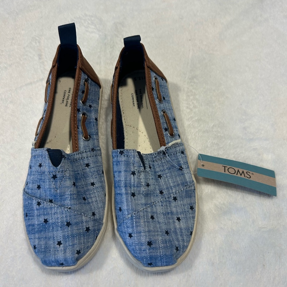 Youth TOMS Alpargata Navy Stars NEW